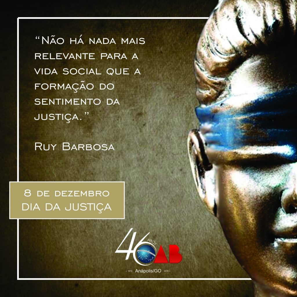 Dia da Justiça – 08 de dezembro de 2020