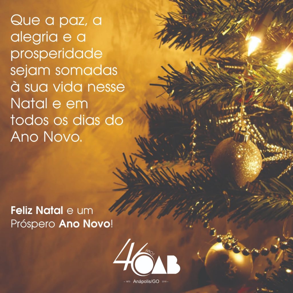 Feliz Natal e um próspero Ano Novo!