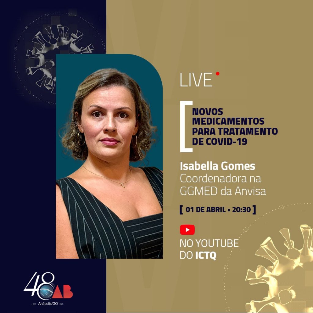 Live – Novos medicamentos para tratamento de covid-19 (01/04/2021)