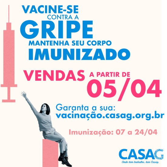 CASAG inicia vacinação 2021 contra o vírus da gripe em Anápolis