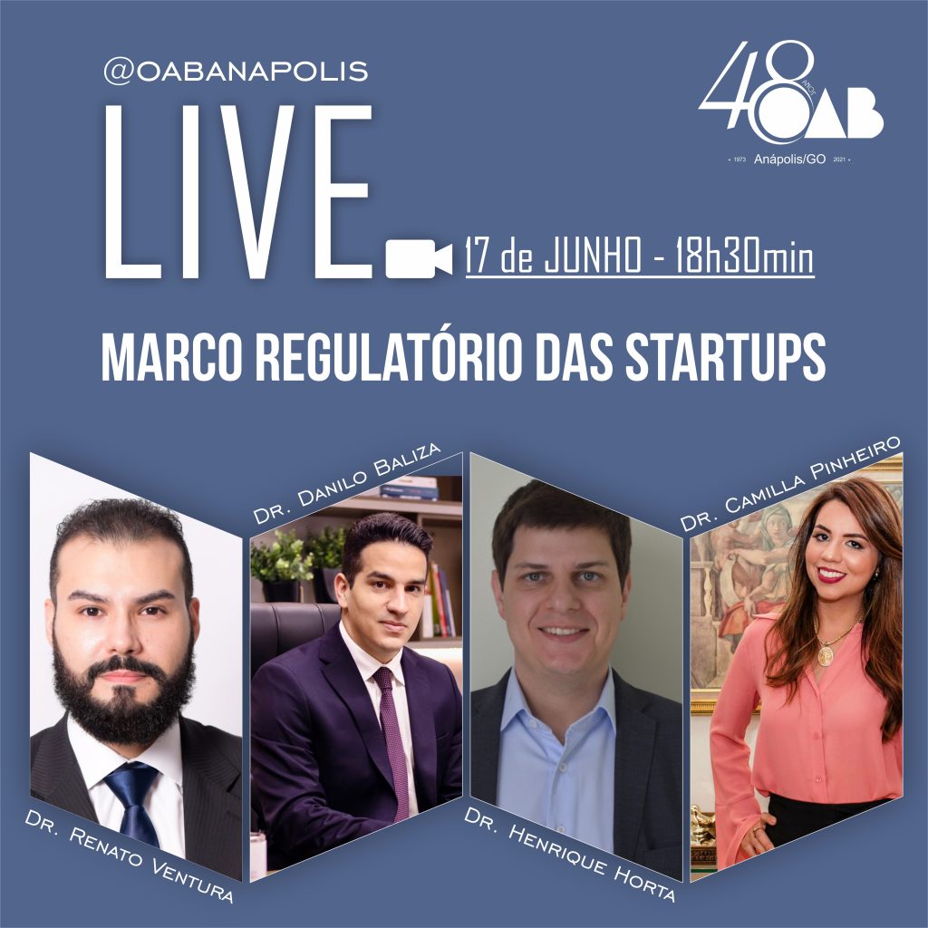 Live – MARCO REGULATÓRIO DAS STARTUPS (17/06)