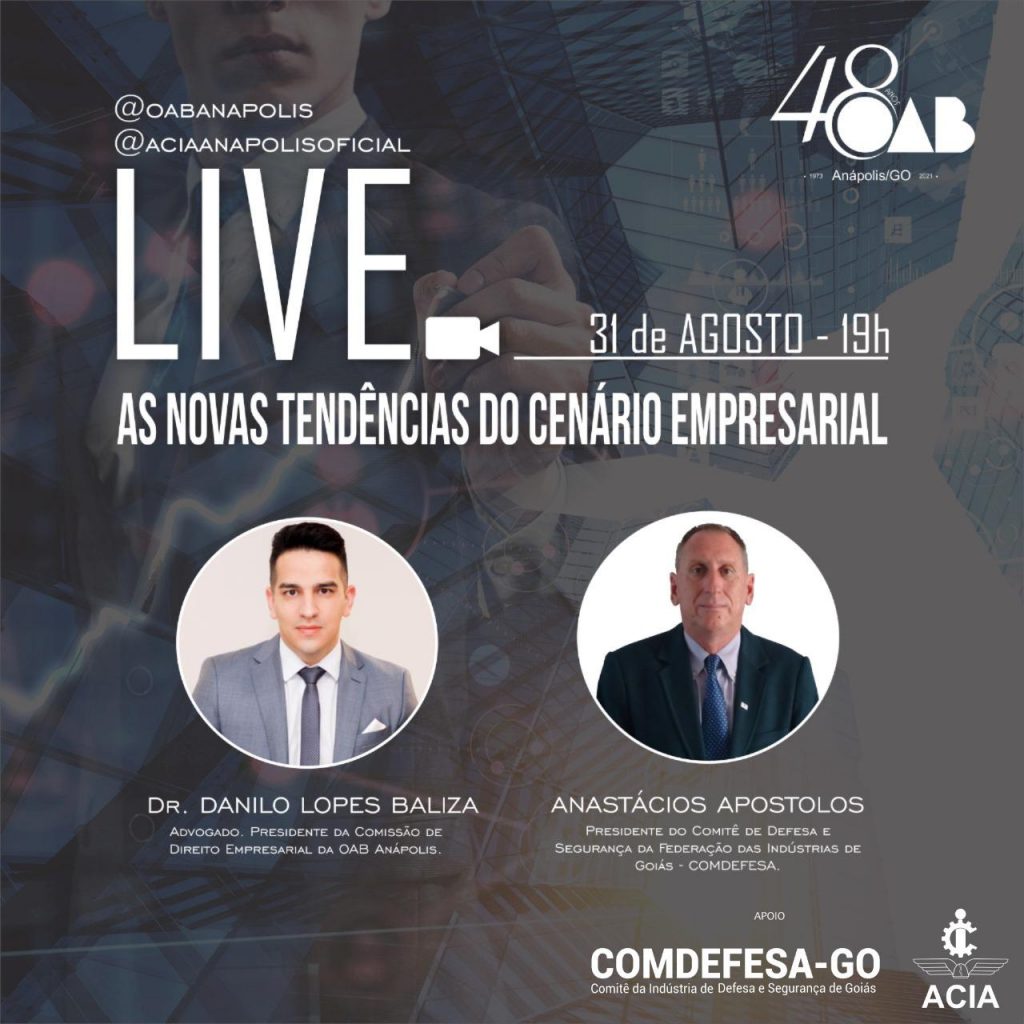 Live – AS NOVAS TENDÊNCIAS DO CENÁRIO EMPRESARIAL