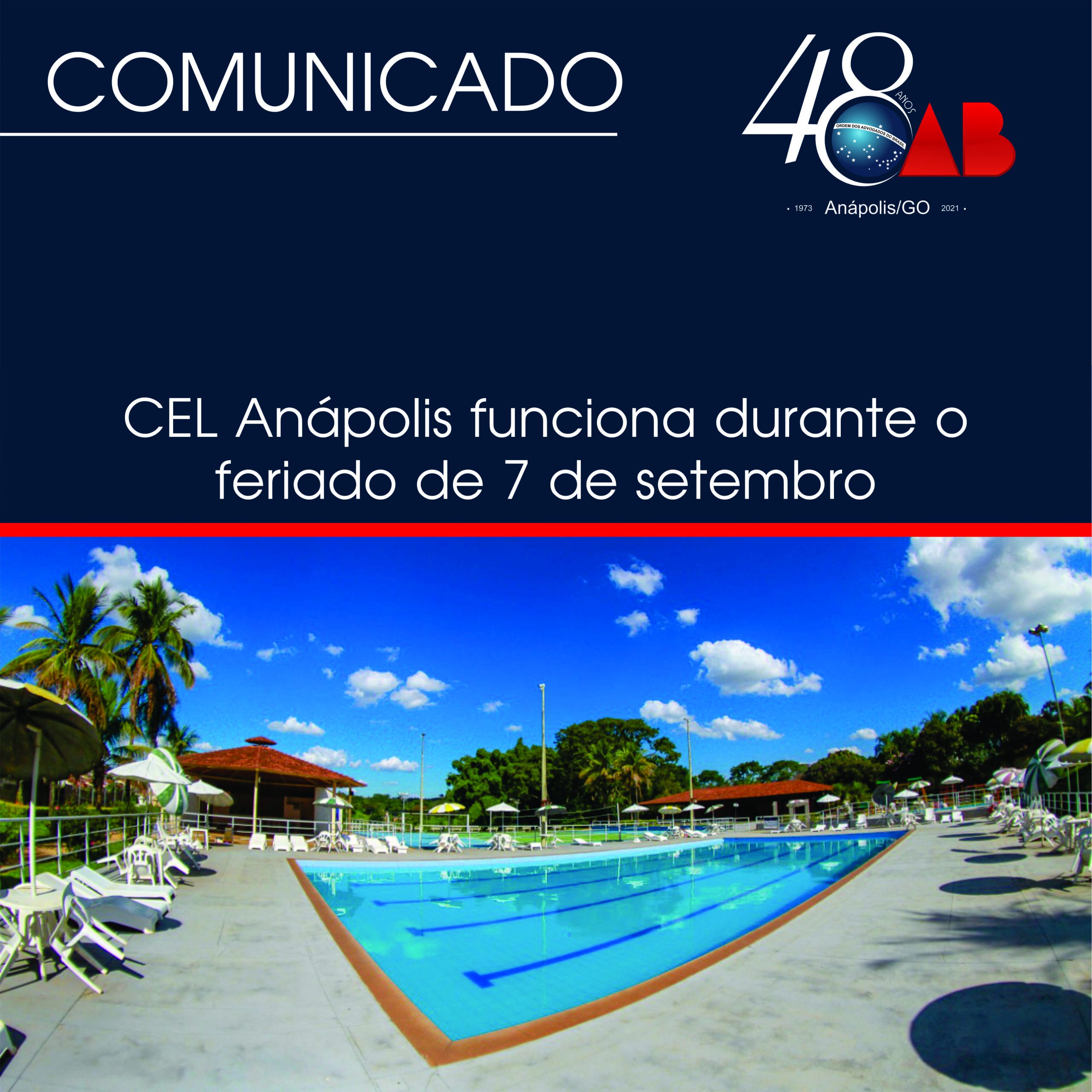 CEL Anápolis funciona durante o feriado de 7 de setembro