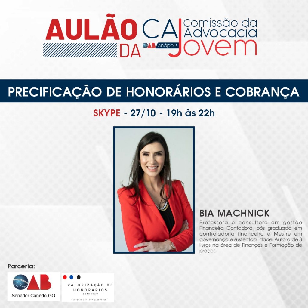 Aulão da CAJ – PRECIFICAÇÃO DE HONORÁRIOS E COBRANÇA (27/10)