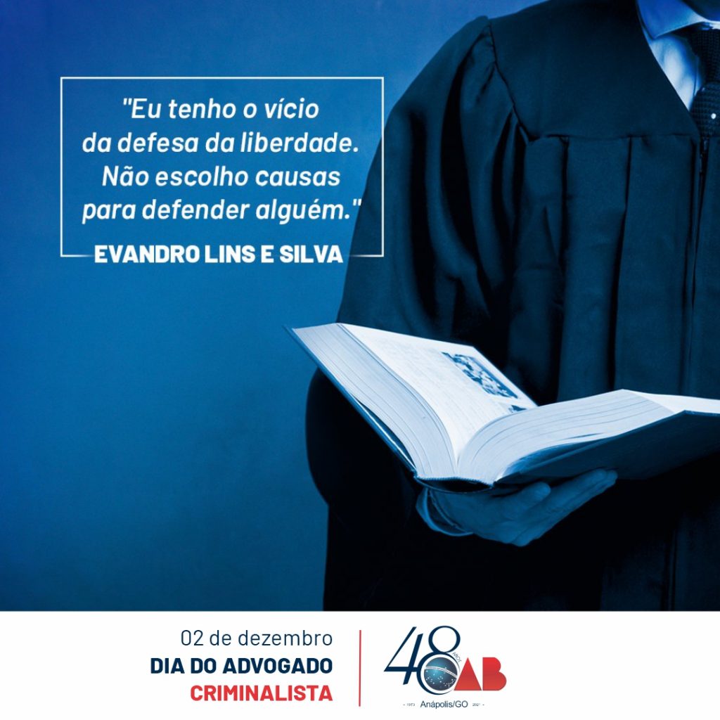 DIA DO ADVOGADO CRIMINALISTA – 02 de Dezembro