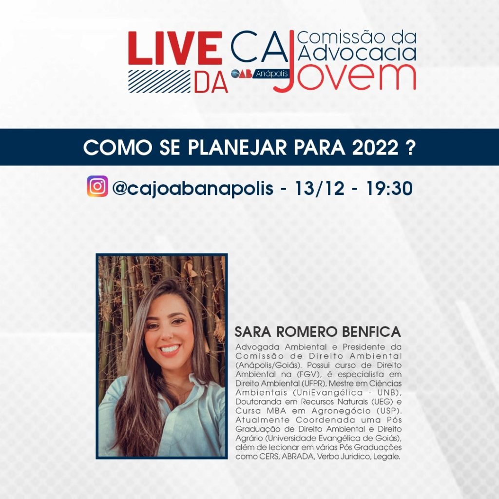 Live da CAJ – Como se planejar para 2022 ?
