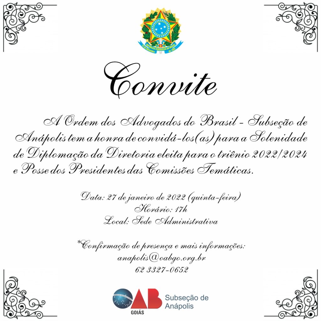 Solenidade de Diplomação da Diretoria