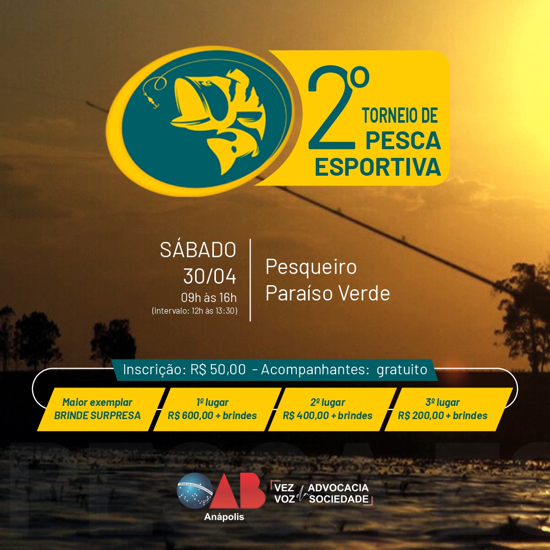 2º Torneio de Pesca Esportiva da OAB Anápolis