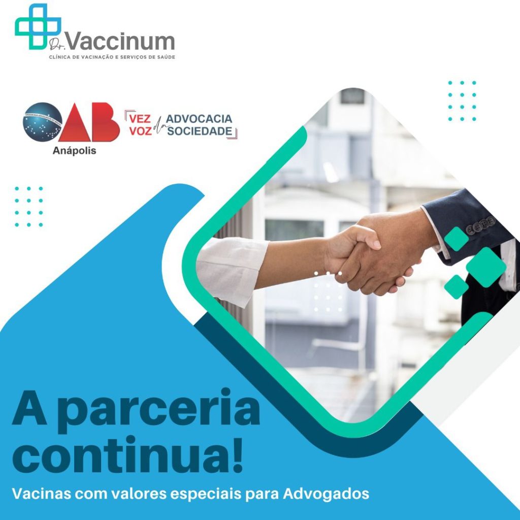 Dr. Vaccinum oferece vacinas com desconto para Advogados e seus dependentes