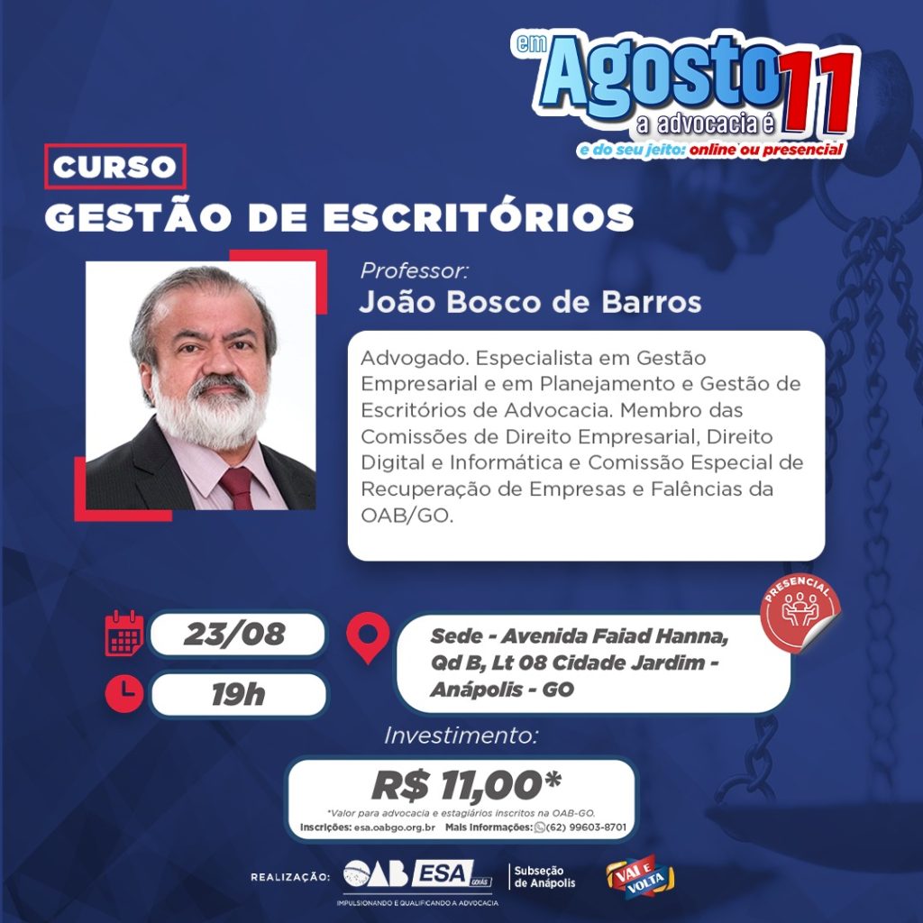 Curso Gestão de Escritórios