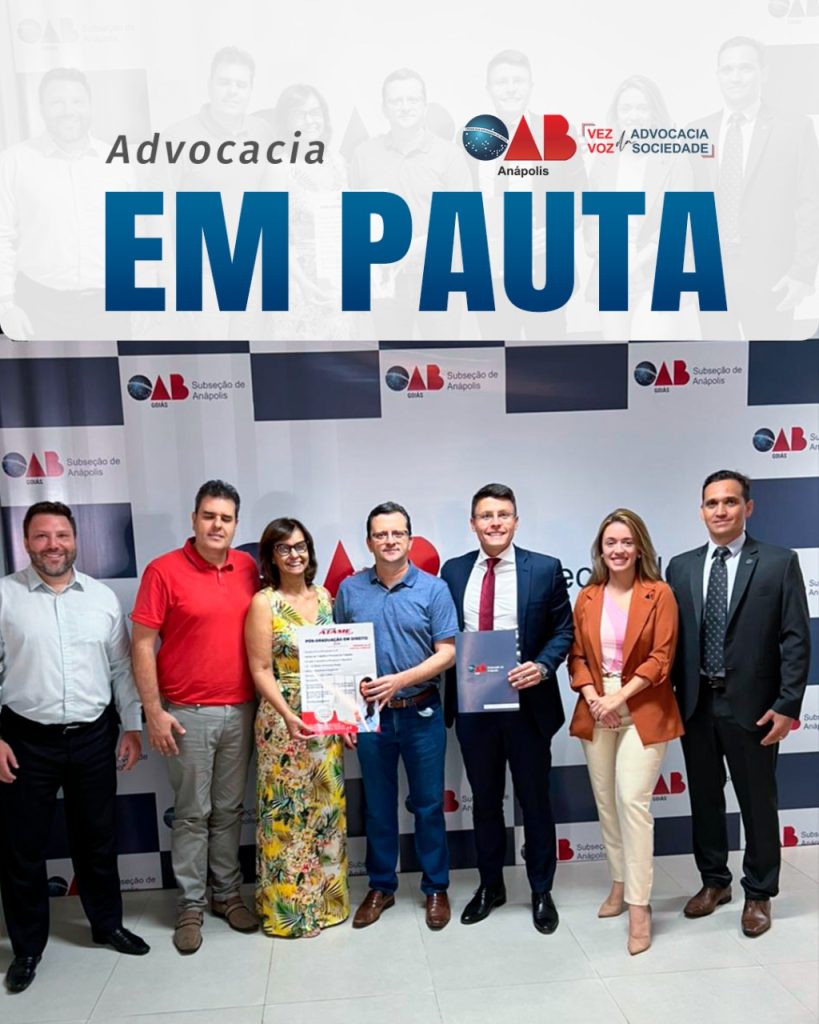 OAB ANÁPOLIS E FACULDADE ATAME FIRMAM CONVÊNIO QUE GARANTE DESCONTOS EM PÓS-GRADUAÇÃO