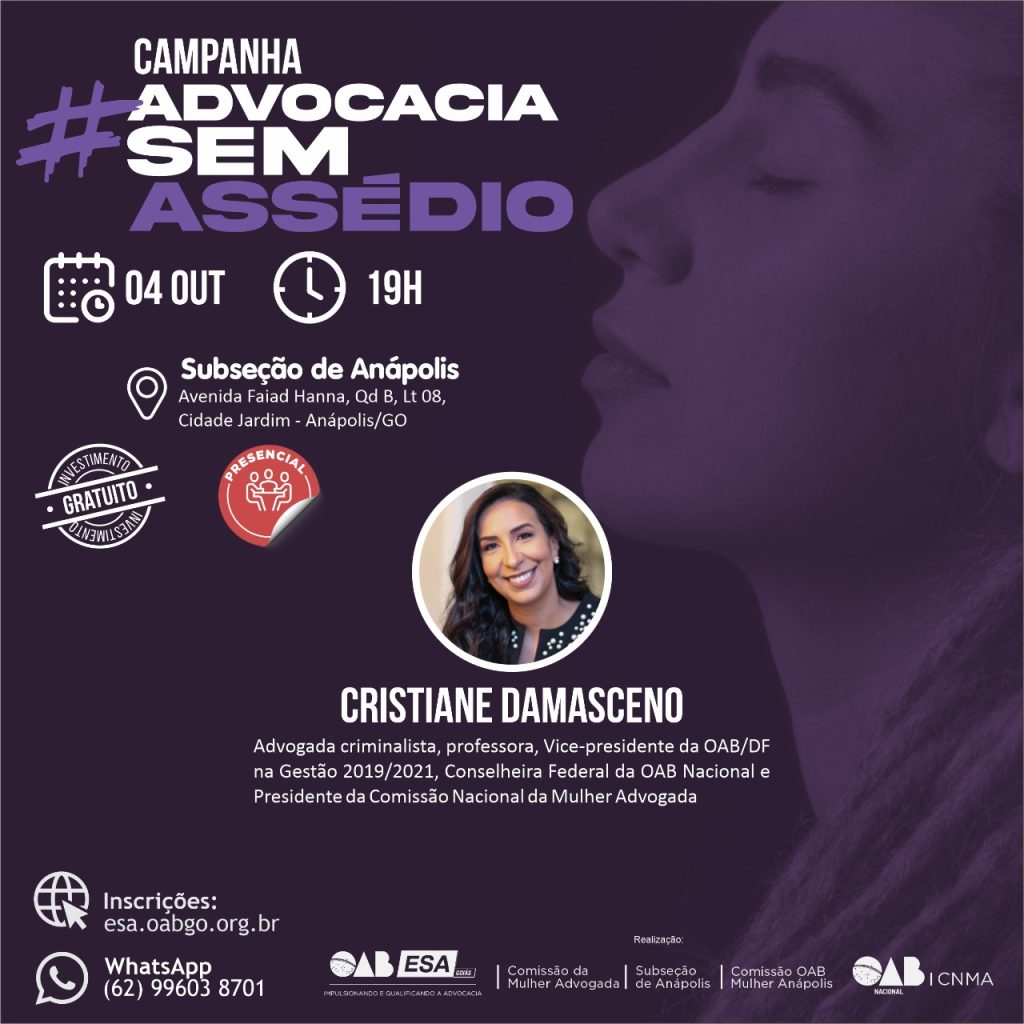 Promoção da Campanha Advocacia Sem Assédio