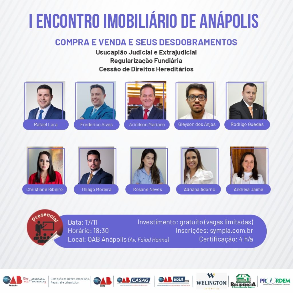 I ENCONTRO IMOBILIÁRIO DE ANÁPOLIS