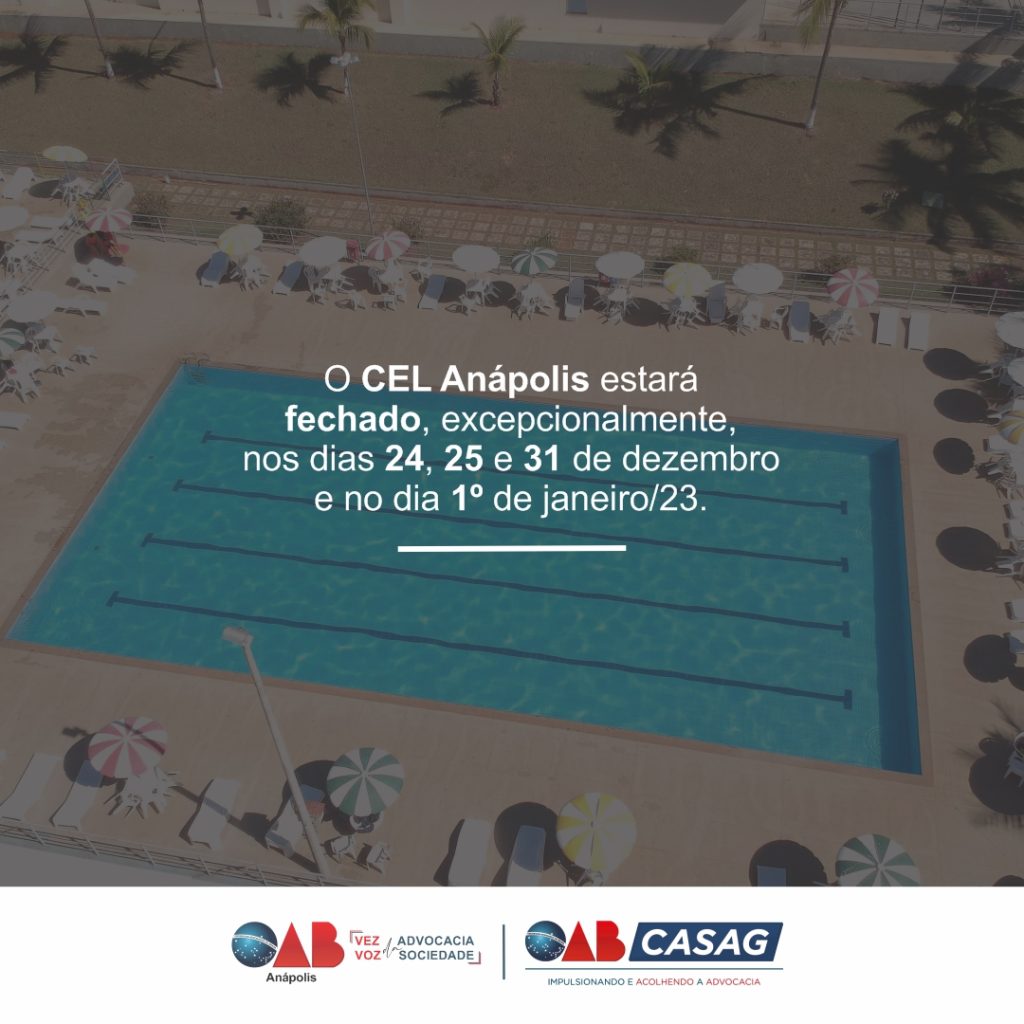 Funcionamento do CEL Anápolis durante o final de ano