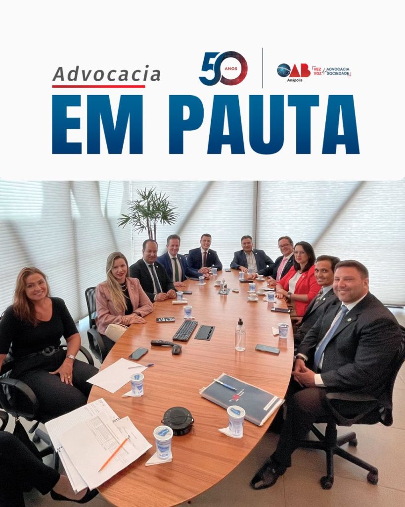 Diretoria da OAB Anápolis realiza visita ao presidente da CASAG