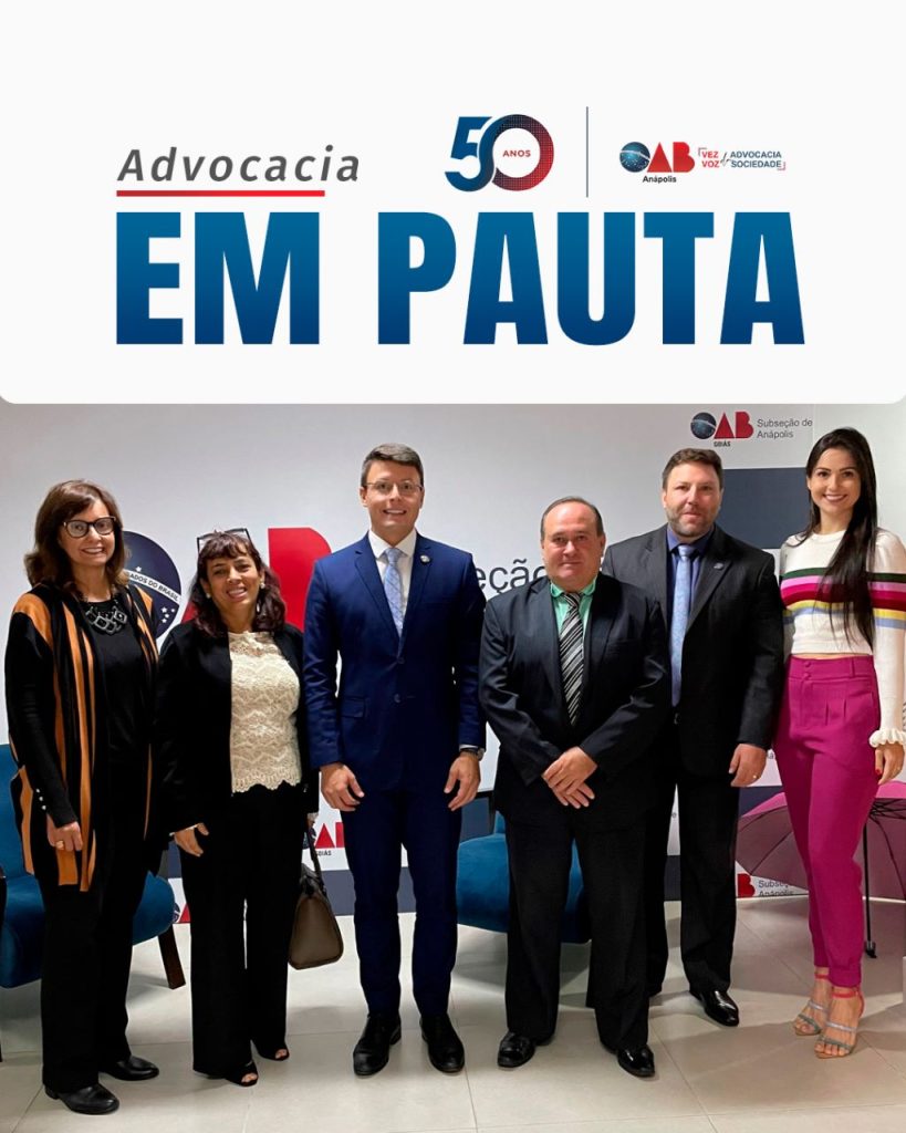 OAB Anápolis recebe representantes do Conselho da Comunidade de Execução Penal (CCEP) de Anápolis