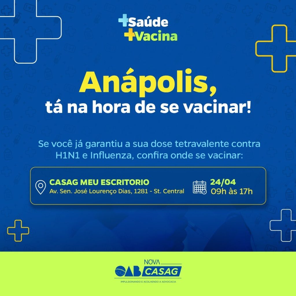 A campanha de vacinação da OAB chegou!