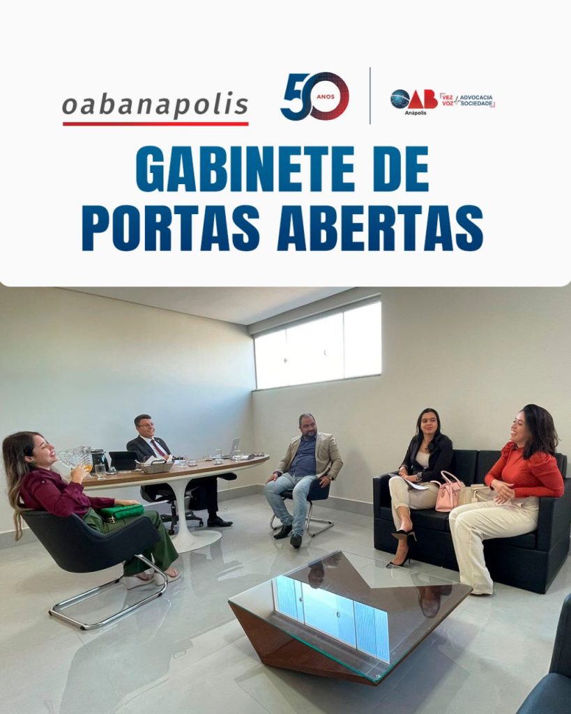 Gabinete de portas abertas: presidente da OAB Anápolis recebe presidentes e vice-presidentes de comissões