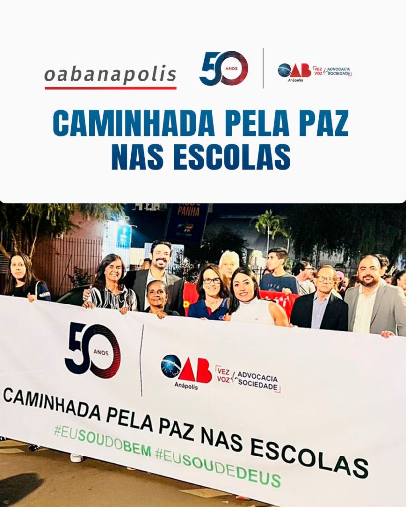 Caminhada pela Paz nas Escolas – ‘Eu sou do bem, Eu sou de Deus’