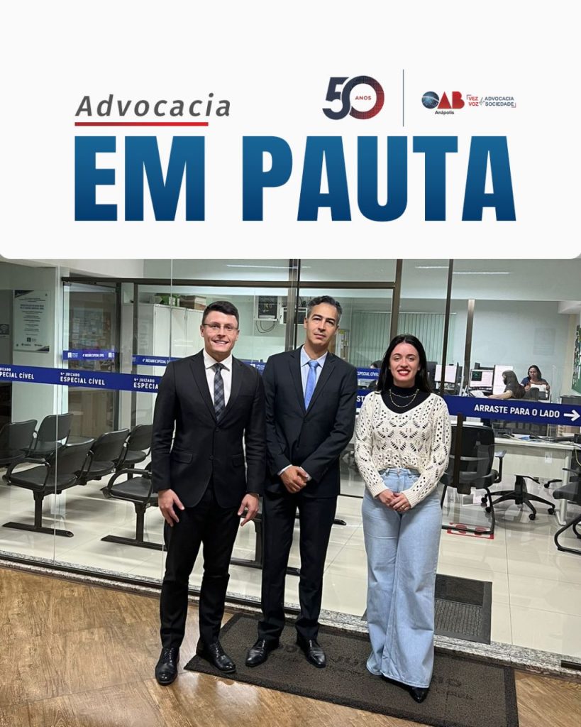 Visita institucional da OAB Anápolis ao Exmo. Juiz do 4º Juizado Especial Cível de Anápolis