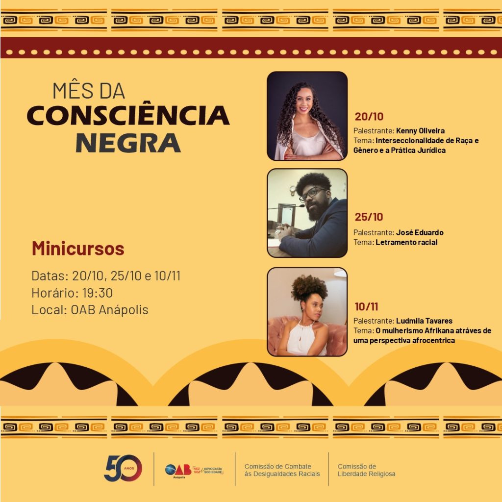 MÊS DA CONSCIÊNCIA NEGRA – MINICURSOS