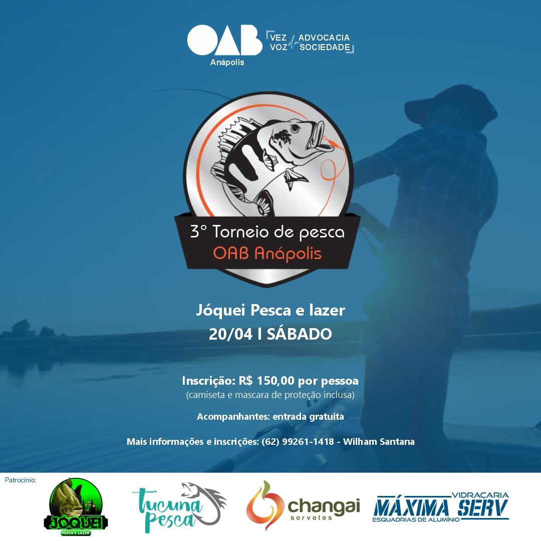 3° Torneio de Pesca Esportiva da OAB Anápolis
