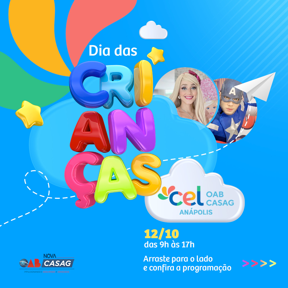 Dia das Crianças é no CEL da OAB/Casag Anápolis!