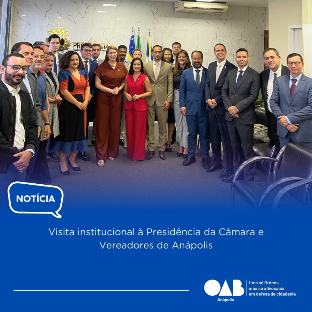 Visita Institucional à Câmara Municipal de Anápolis