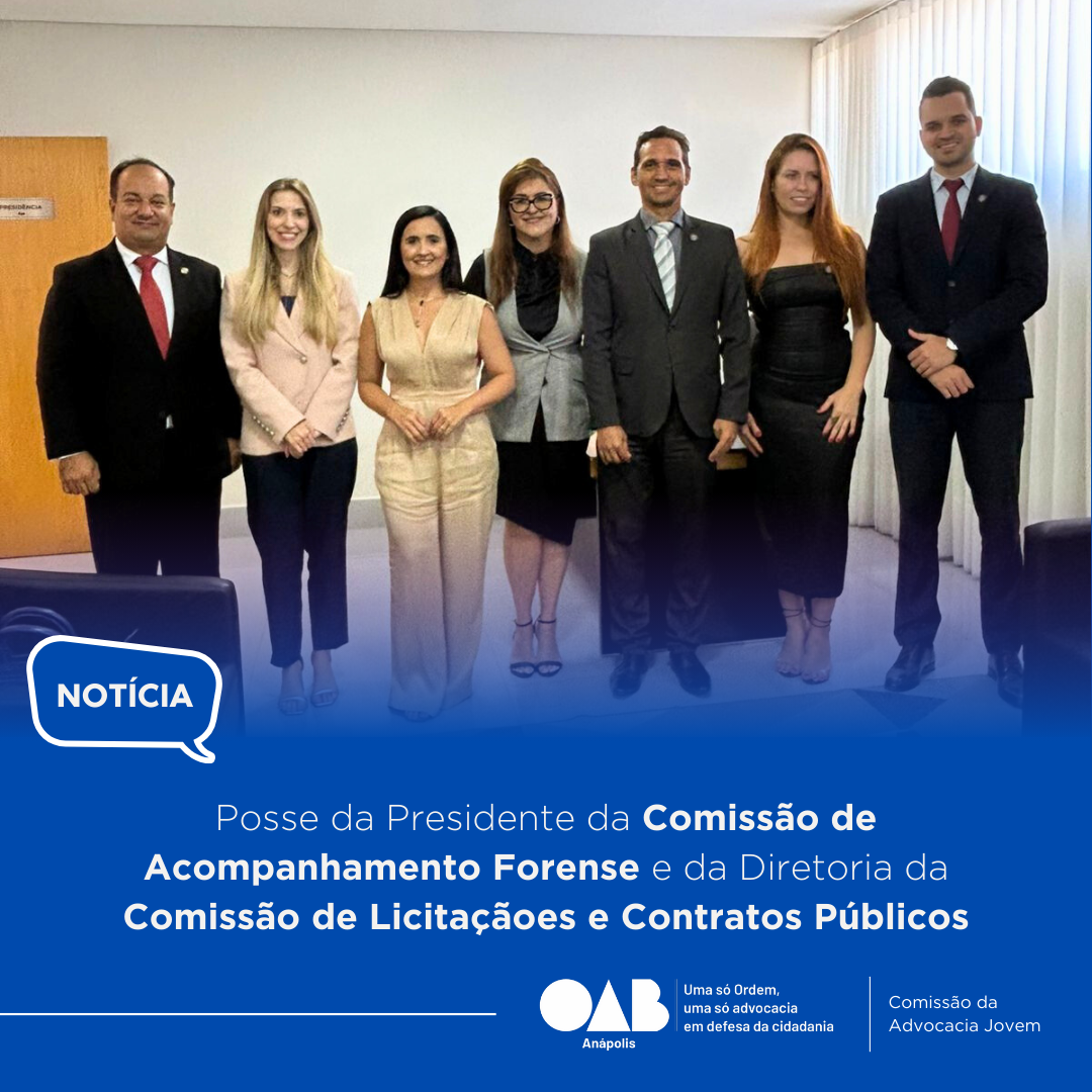 Posse da Presidente da Comissão de Acompanhamento Forense e da Diretoria da Comissão de Licitaçãoes e Contratos Públicos