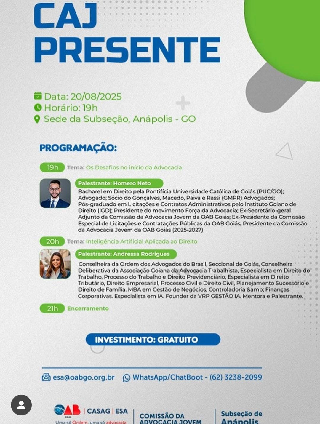 CAJ PRESENTE